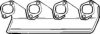 ELRING 835.102 Gasket, exhaust manifold